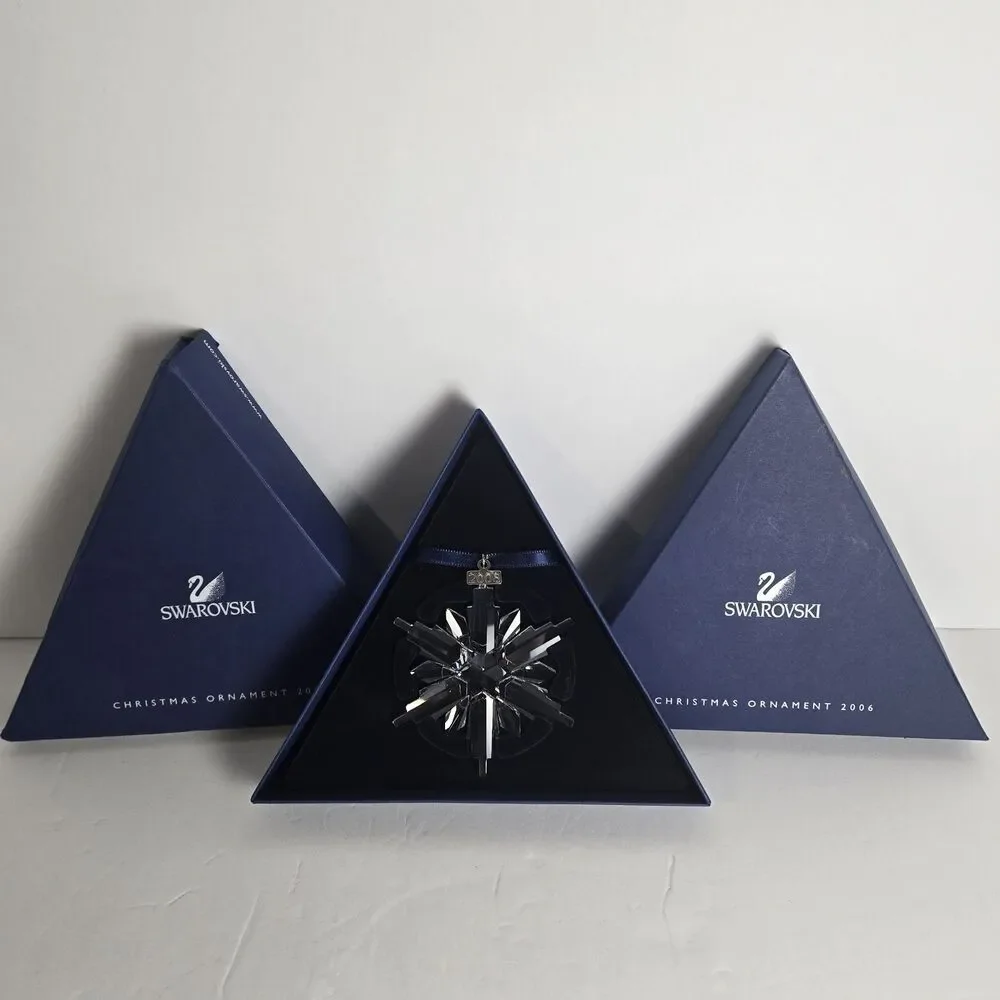 Swarovski 2006 Annual Christmas Ornament Crystal Snowflake Xmas Original Box
